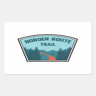 Border Route Trail Minnesota Rectangular Sticker