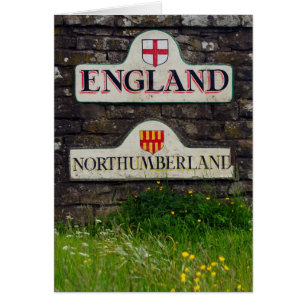 Border Sign, Border Between Scotland And England -