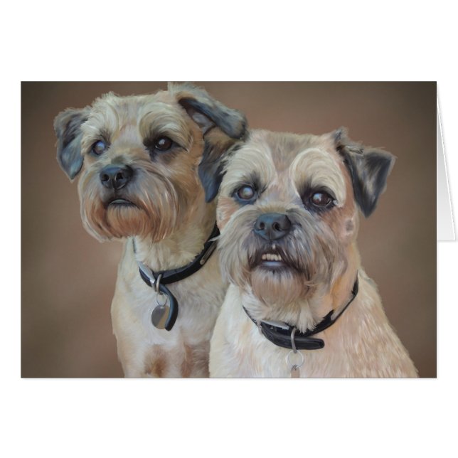 Border Terrier Card (Front Horizontal)