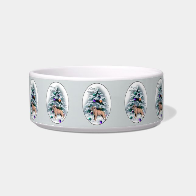 Border Terrier Christmas   Bowl (Front)