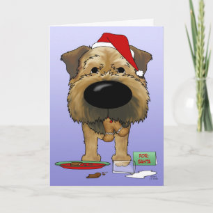Border Terrier Christmas Holiday Card