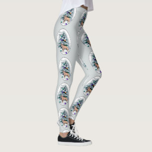 Border Terrier Christmas Leggings