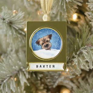 Border Terrier Christmas Ornament
