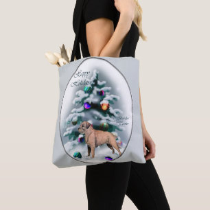 Border Terrier Christmas Tote Bag