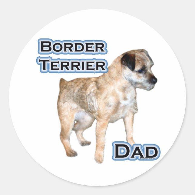 Border Terrier Dad 4 - Sticker (Front)