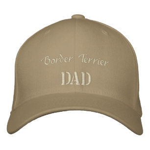 Border Terrier Dad Gifts. Embroidered Hat