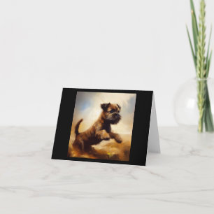 Border Terrier Dog Card