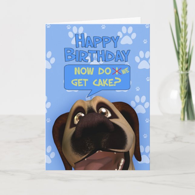 Border Terrier Dog Cartoon With A dash Of Humour Card (Front)