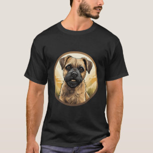 Border Terrier Dog Cute Dog Breed Dog Motif Funny T-Shirt