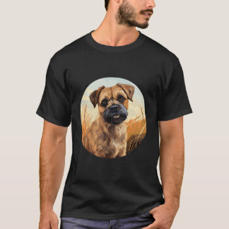 Border Terrier Dog Cute Dog Breed Dog Motif Funny T-Shirt