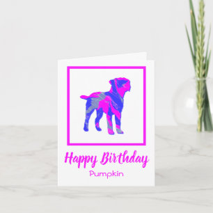 Border Terrier Dog Funny Birthday Card