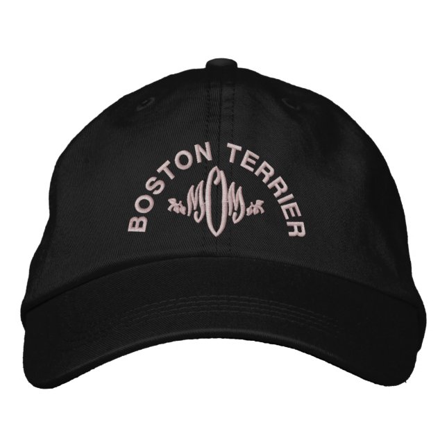 Border Terrier Dog MOM Embroidered Hat (Front)