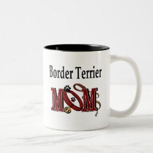 Border Terrier Dog MOM Two-Tone Coffee Mug