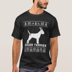 Border Terrier Dog Pet Lover Reindeer Ugly Christm T-Shirt