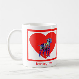 Border Terrier Dog Red Valentine’s Day Coffee Mug