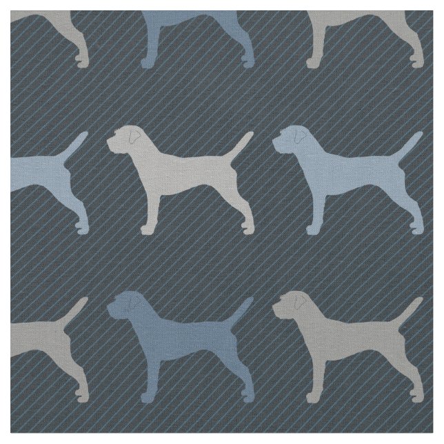 Border Terrier Fabric (Close Up)