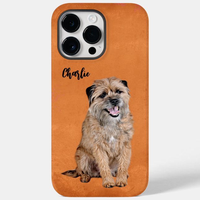 Border Terrier Grunge Case-Mate iPhone Case (Back)
