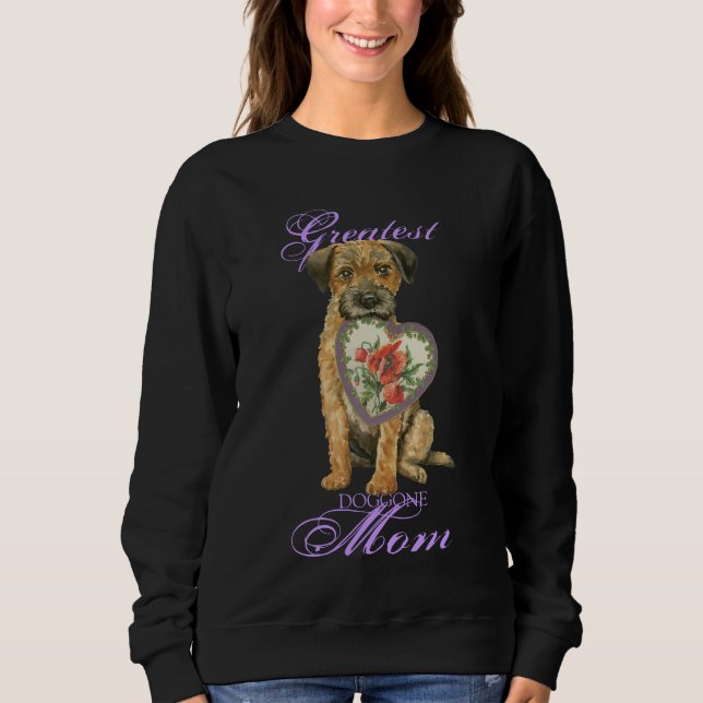 Border Terrier Heart Mum Sweatshirt (Front)