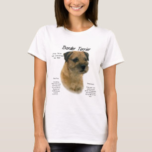 Border Terrier History Design T-Shirt