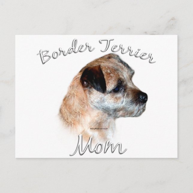 Border Terrier Mum 2 Postcard (Front)
