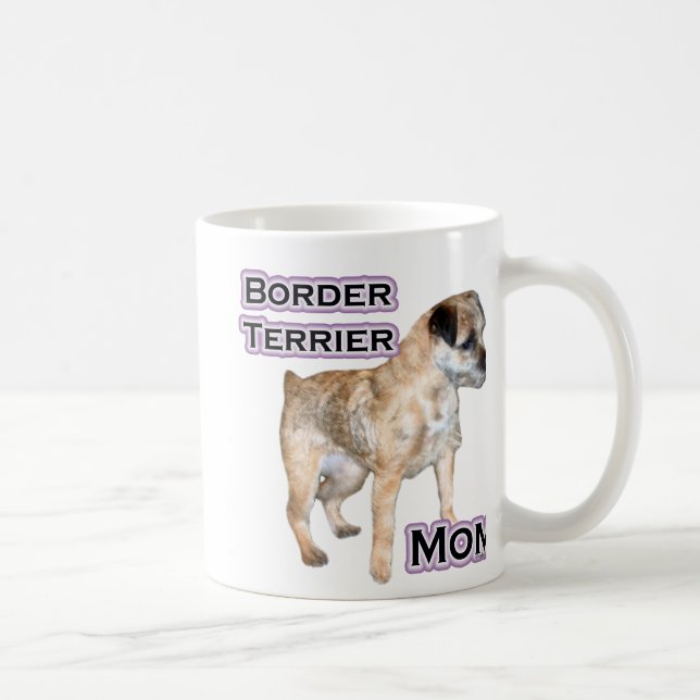 Border Terrier Mum 4 Coffee Mug (Right)