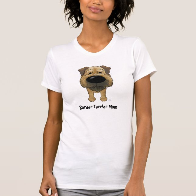 Border Terrier Mum T-Shirt (Front)