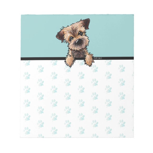 Border Terrier Notepad (Front)