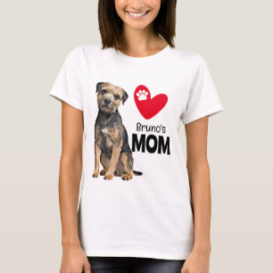 Border Terrier Personalised Mum  T-Shirt