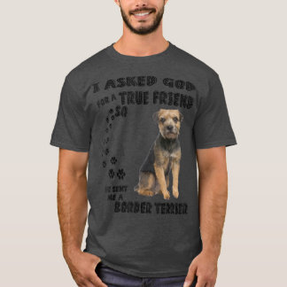 Border Terrier Quote Mum Dad Costume, Cute Small H T-Shirt
