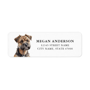 Border Terrier Return Address Labels