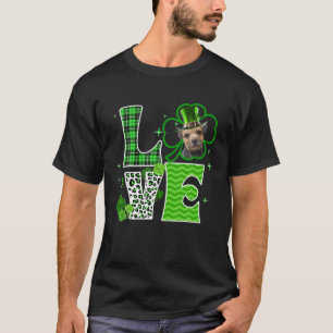 Border Terrier Shamrock Lucky Clover Irish St Patr T-Shirt