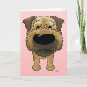 Border Terrier Valentines Card