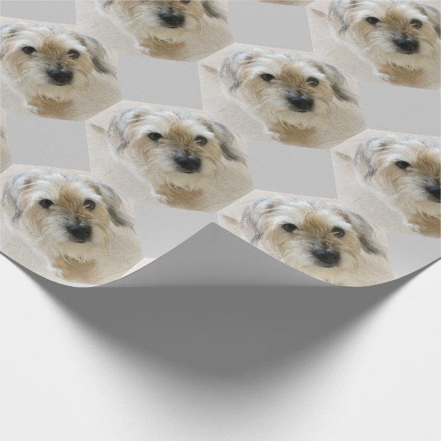 Border Terrier wrapping paper (Corner)