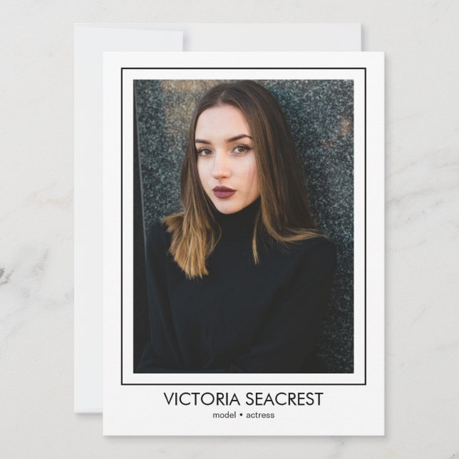 Borderline 5 Actor Model Talent Comp ZED Card (Front)