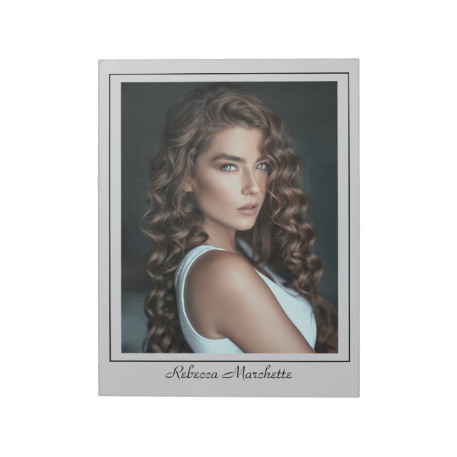 Borderline Actor Talent Photo Notepad (Rotated)