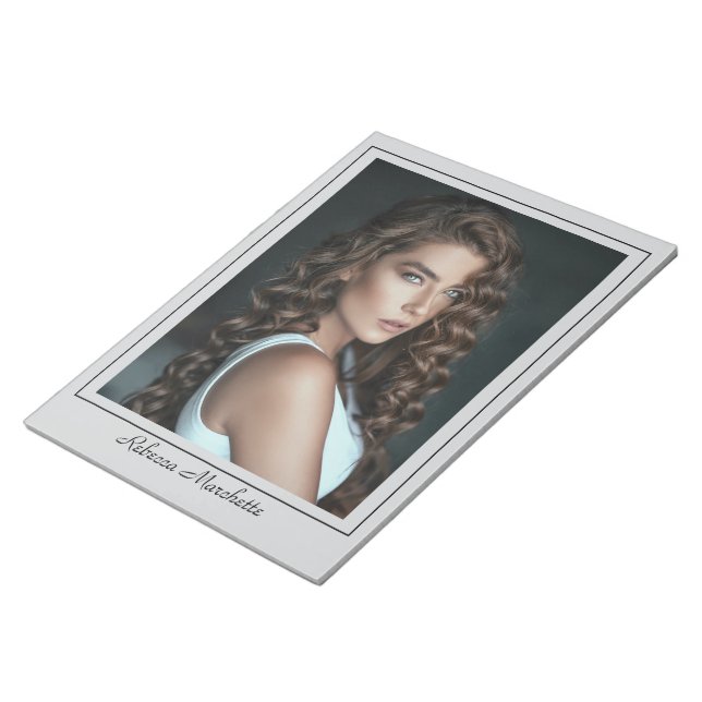 Borderline Actor Talent Photo Notepad (Angled)
