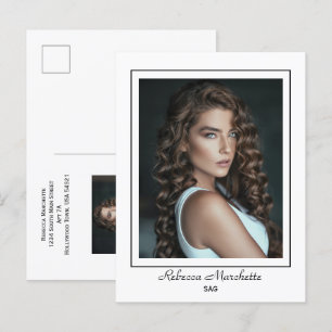 Borderline Actor Talent Promo Photo Postcard