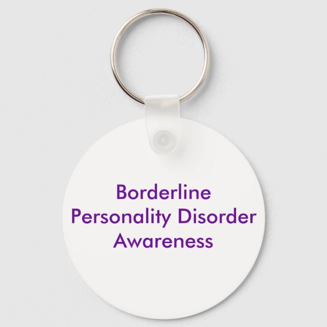 Borderline Personality Disorder Awareness Key Ring (Front)