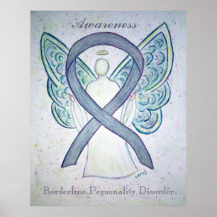 Borderline Personality Disorder Awareness Ribbon Poster