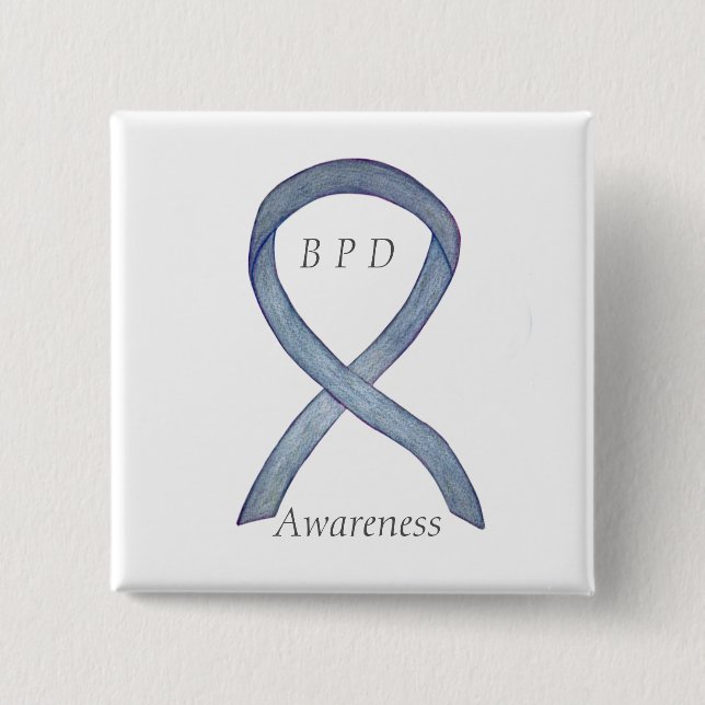 Borderline Personality Disorder (BPD) Ribbon Pins (Front)