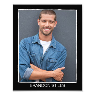 Borderline Retro Actor Acting Headshot - 8x10 Photo Print