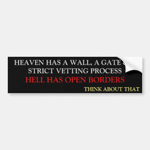 BORDERS BUMPER STICKER