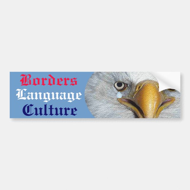 Borders Language Culture Bumper Sticker (Front)