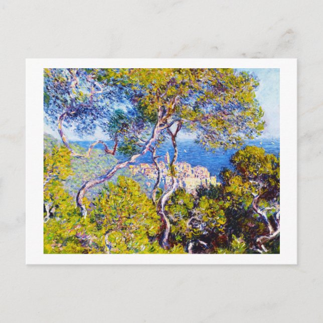 Bordighera, 1884 Claude Monet cool, old, master, Postcard (Front)