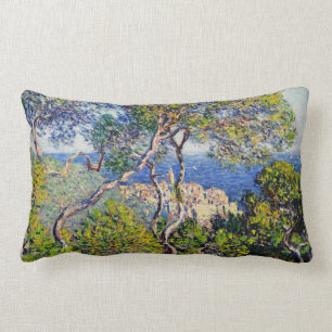 Bordighera, by Claude Monet Lumbar Cushion
