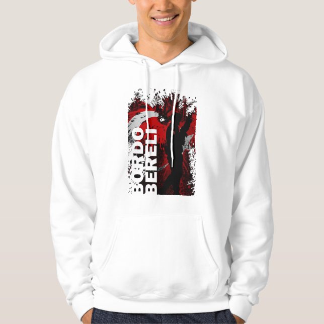 Bordo Bereli Turkish special unit design Hoodie (Front)