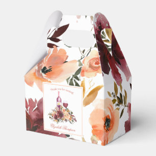 Bordo Peach Fuzz Wine themed Bachelorette Party Favour Box