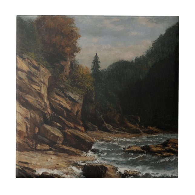 Bords du lac Léman – Gustave Courbet Ceramic Tile (Front)