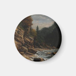 Bords du lac Léman – Gustave Courbet Magnet
