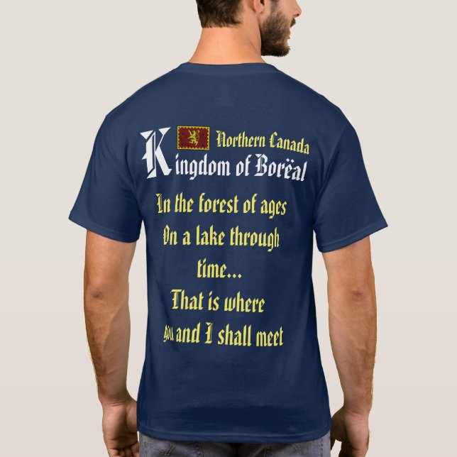 Boreal Forest Mediaeval Village T-Shirt (Back)